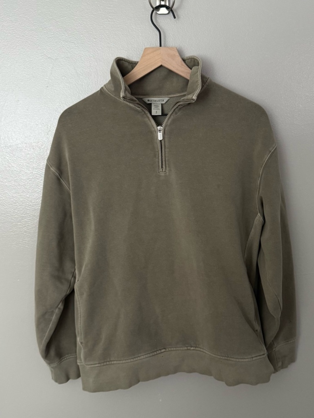 Athleta Forever Fleece 1/4 Zip Sweatshirt